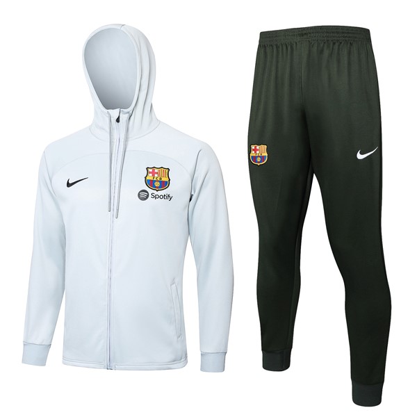 Chandal Con Capucha Barcelona 2024/25 Blanco